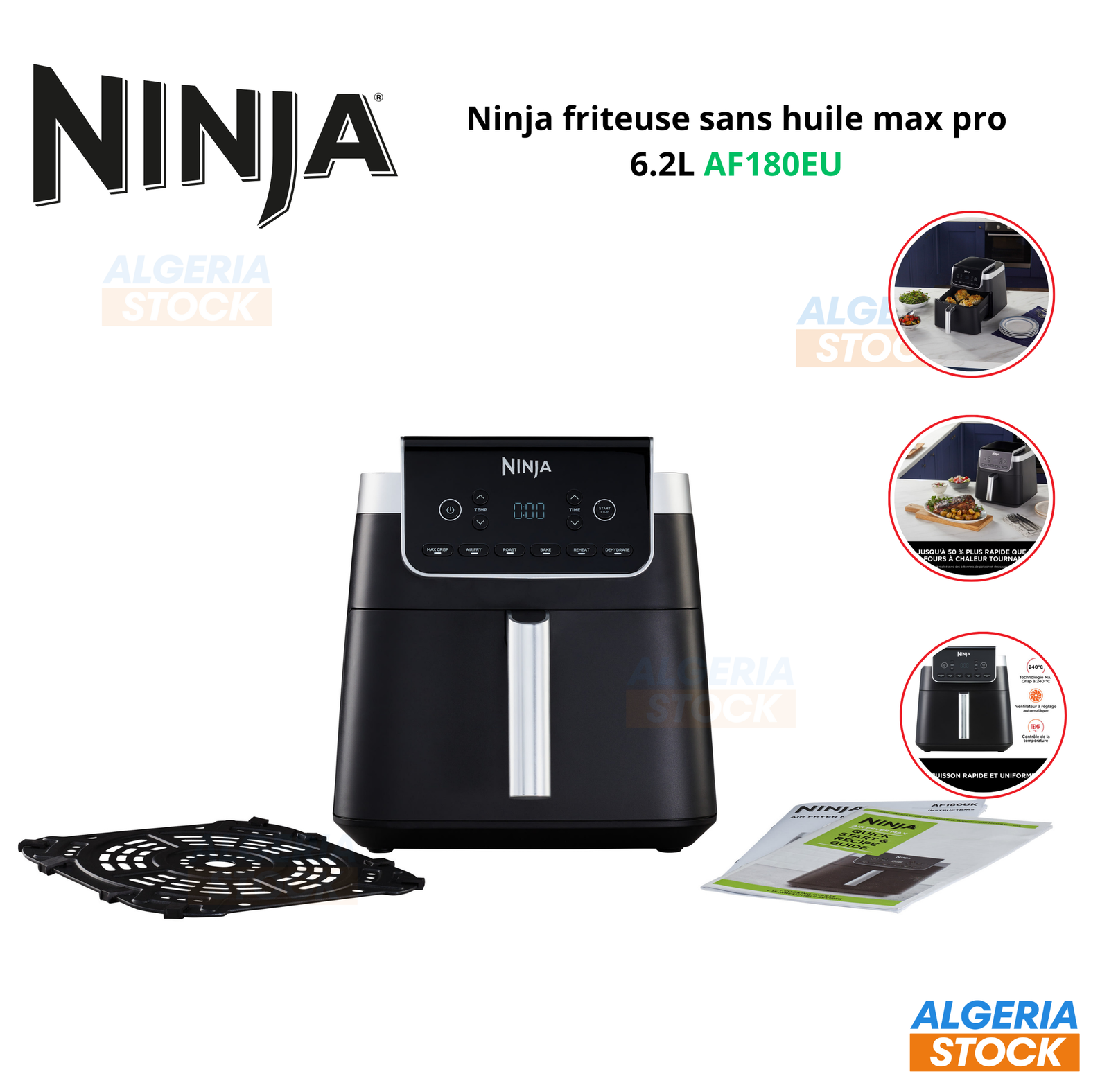 Ninja Air Fryer Max Pro AF180EU mode d'emploi